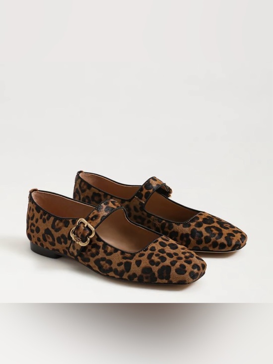 Sam Edelman Shoes - Sam Edelman Mary Jane Flats - Leopard Brahma Hair Leather